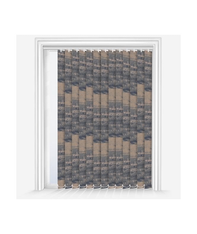 New Edge Blinds Louvolite Argent Copper Custom Made Blackout Vertical Blind