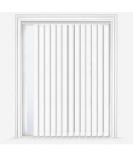 Louvolite Carnival China White Custom Made Dimout Vertical Blind