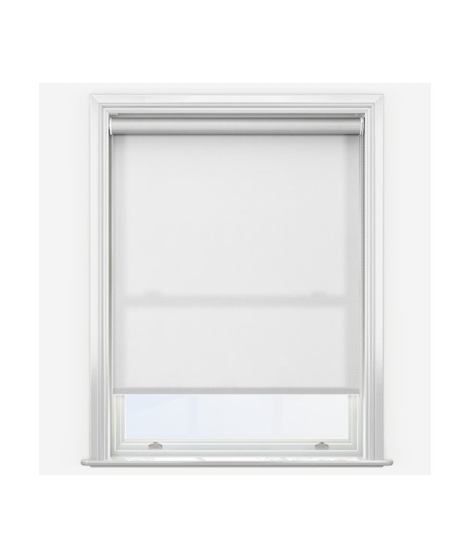 New Edge Blinds Louvolite Carnival China White Made to Measure Dimout Roller Blind