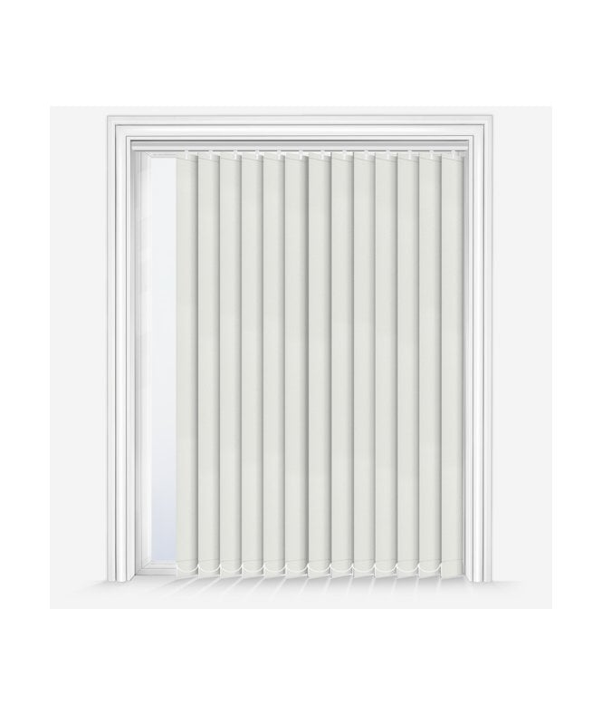 New Edge Blinds Louvolite Carnival Ecru Custom Made Dimout Vertical Blind