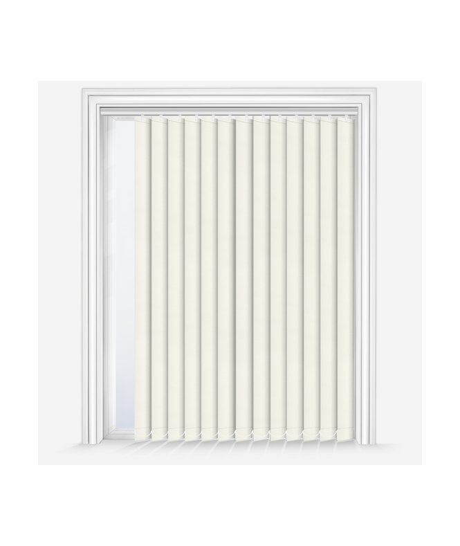New Edge Blinds Louvolite Carnival Ivory Custom Made Dimout Vertical Blind