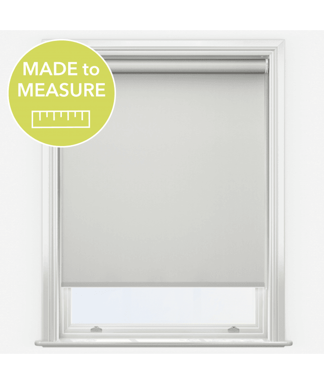 New Edge Blinds Louvolite Carnival Ivory Made to Measure Blackout Roller Blind