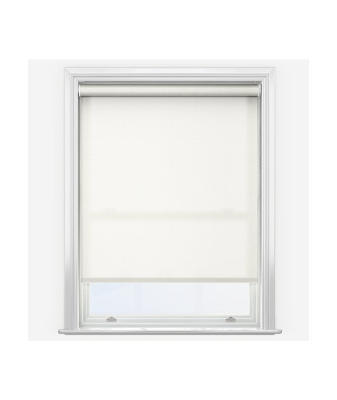 New Edge Blinds Louvolite Carnival Ivory Made to Measure Dimout Roller Blind