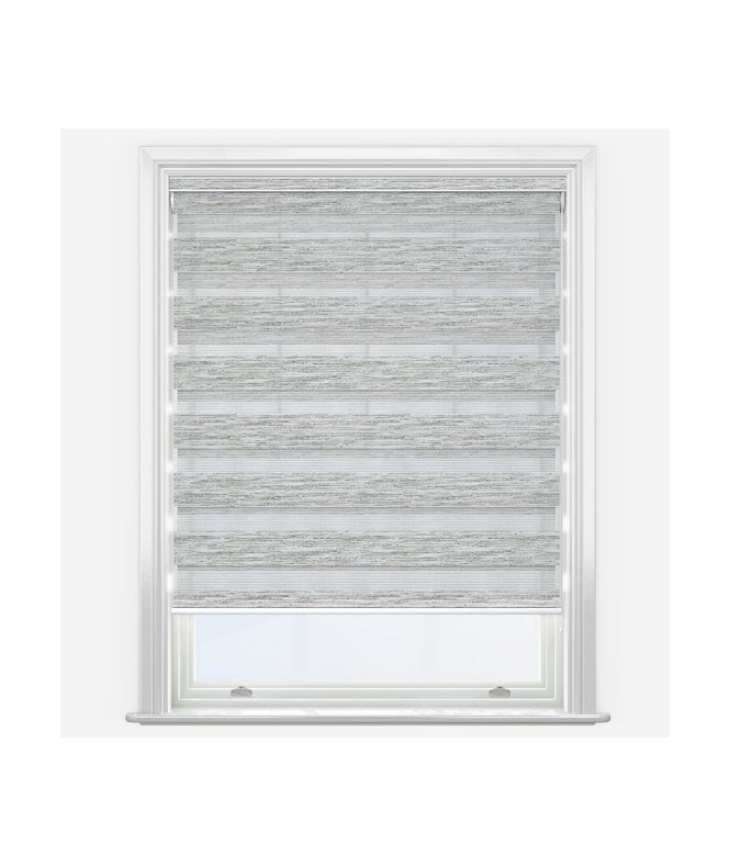 New Edge Blinds Louvolite Cirro Pewter Dimout Day & Night Roller Blind