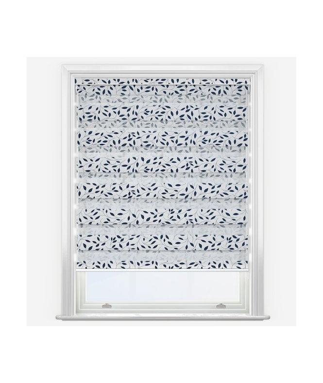 New Edge Blinds Louvolite Classica Navy Dimout Day & Night Roller Blind