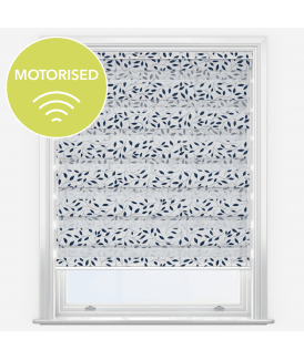 Louvolite Classica Navy Motorised Dimout Day & Night Roller Blind