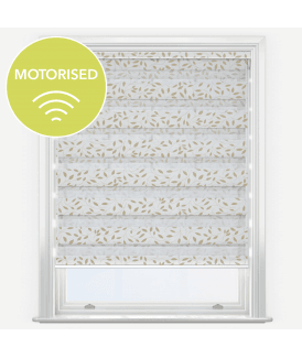 Louvolite Classica Primrose Motorised Dimout Day & Night Roller Blind