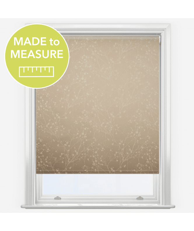 New Edge Blinds Louvolite Collina Champagne Fizz Made to Measure Blackout Roller Blind