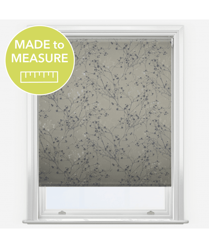 New Edge Blinds Louvolite Collina Moonlight Mink Made to Measure Blackout Roller Blind