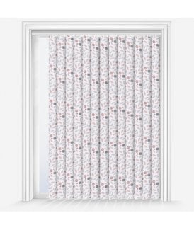 Louvolite Cotton Flower Blush Custom Made Dimout Vertical Blind