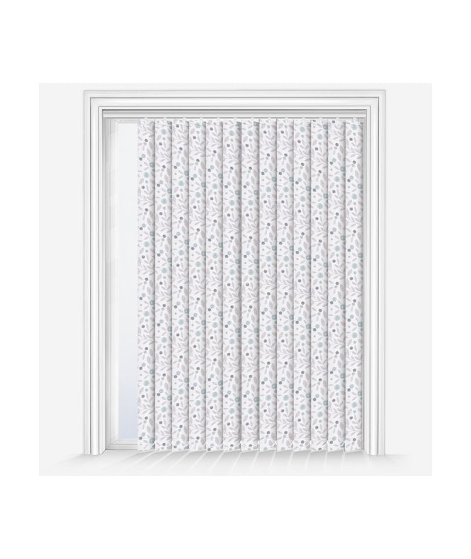 New Edge Blinds Louvolite Cotton Flower Mineral Custom Made Dimout Vertical Blind