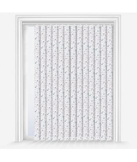 Louvolite Cotton Flower Mineral Custom Made Dimout Vertical Blind