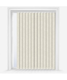 Louvolite Crush Whistler White Custom Made Blackout Vertical Blind