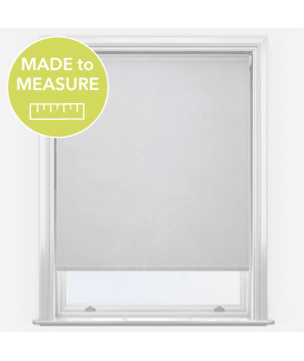 Louvolite Crush Whistler White Made to Measure Blackout Roller Blind