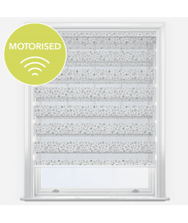 Louvolite Fiore Mineral Motorised Dimout Day & Night Roller Blind