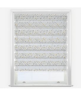 Louvolite Fiore Ochre Dimout Day & Night Roller Blind