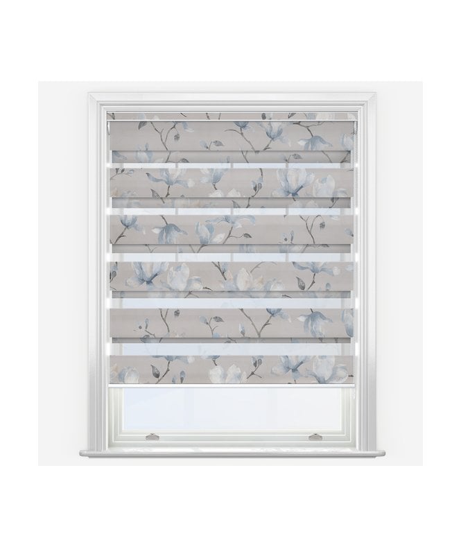 New Edge Blinds Louvolite Floreale Marine Dimout Day & Night Roller Blind