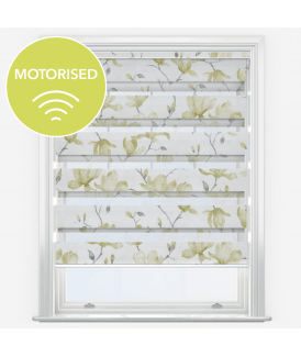Louvolite Floreale Pipin Motorised Dimout Day & Night Roller Blind
