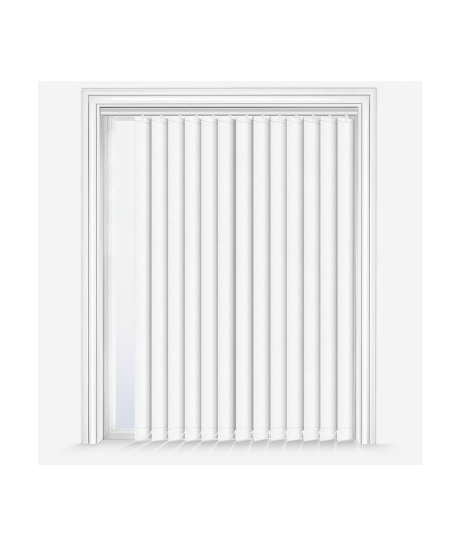 New Edge Blinds Louvolite Guardian White Custom Made Dimout Vertical Blind