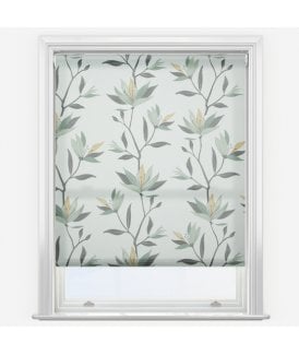 Louvolite Lily Mellow Sage Made to Measure Dimout Roller Blind