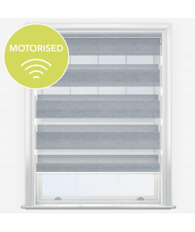 Louvolite Lusso Glacier Motorised Dimout Day & Night Roller Blind