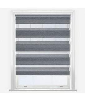 Louvolite Lusso Grey Dimout Day & Night Roller Blind
