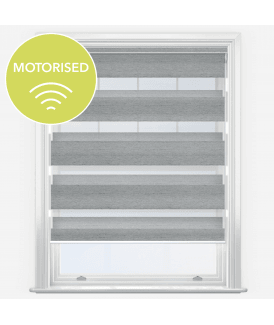 Louvolite Lusso Ivory Motorised Dimout Day & Night Roller Blind