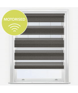 Louvolite Lusso Mocha Motorised Dimout Day & Night Roller Blind