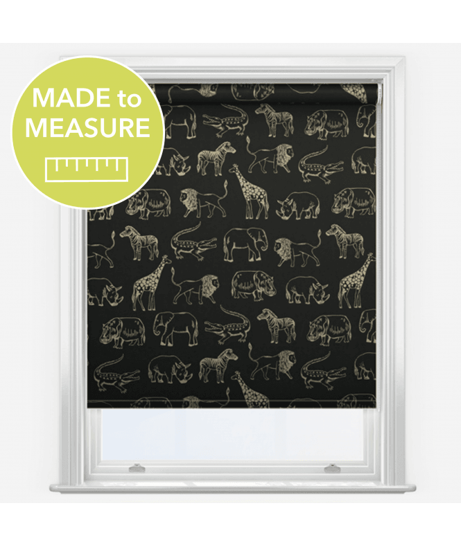 New Edge Blinds Louvolite Night Safari Gold Made to Measure Blackout Roller Blind