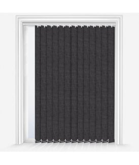 Louvolite Oslo Graphite Custom Made Dimout Vertical Blind