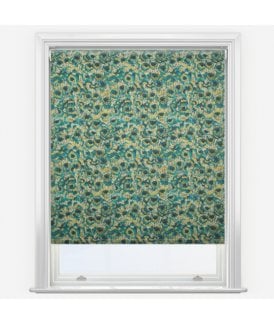 Louvolite Peacock Feather Made to Measure Dimout Roller Blind