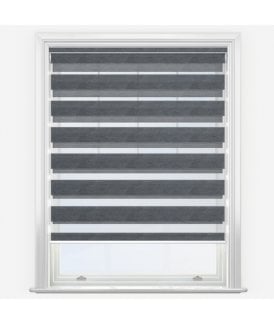 Louvolite Setosa Grey Dimout Day & Night Roller Blind