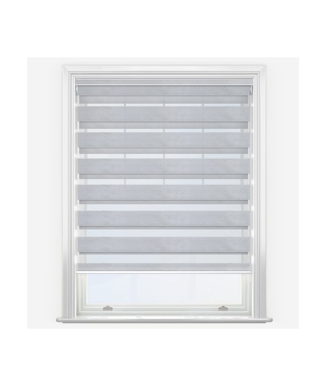 New Edge Blinds Louvolite Setosa Pewter Dimout Day & Night Roller Blind