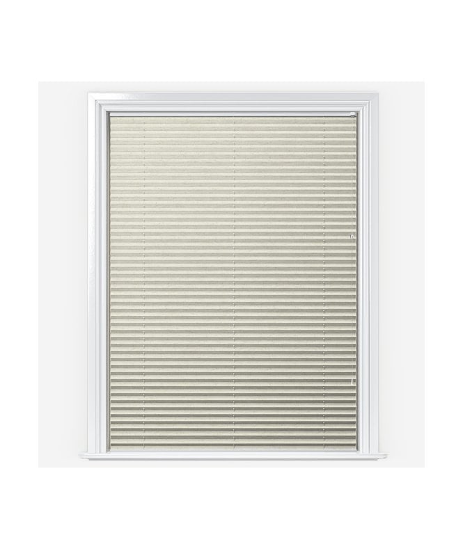 New Edge Blinds Louvolite Shot Silk Champagne Pleated Blackout Blind