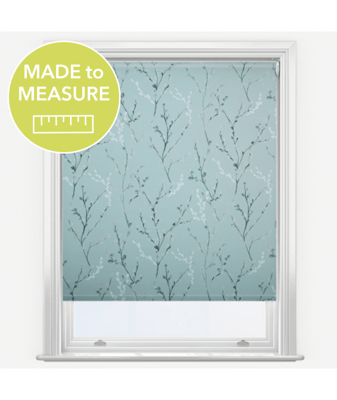 New Edge Blinds Louvolite Willow Morning Mist Made to Measure Blackout Roller Blind