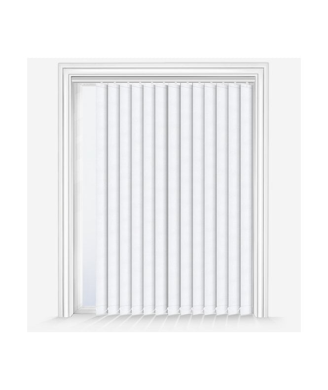 New Edge Blinds Lucca White Custom Made Blackout Vertical Blind