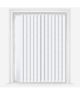 Lucca White Custom Made Blackout Vertical Blind