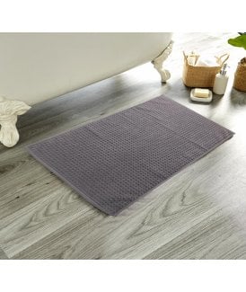 Luxe Deep Cotton Pile Bathmat in Charcoal