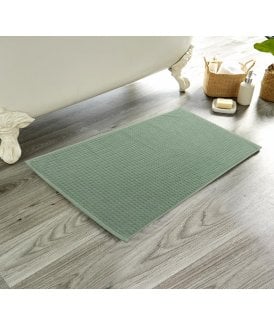 Luxe Deep Cotton Pile Bathmat in Duckegg