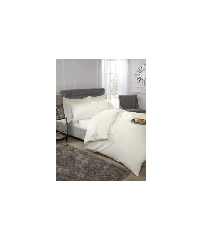 New Edge Blinds Luxor Collection 200 Thread Count Luxury Egyptian Cotton Fitted Sheet in Cream
