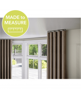 Made to Measure - 28mm Styleline Gliding Curtain Pole Set with End Cap - Silver