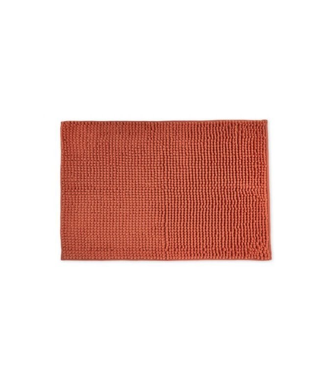 New Edge Blinds Marlow Collection Soft Touch Non-Slip Bathroom Rug in Burnt Orange