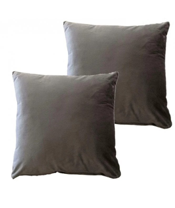 New Edge Blinds Matte Velvet Cushion Cover in Charcoal