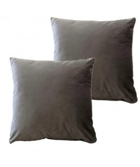 Matte Velvet Cushion Cover in Charcoal
