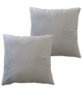 Matte Velvet Cushion Cover in Silver