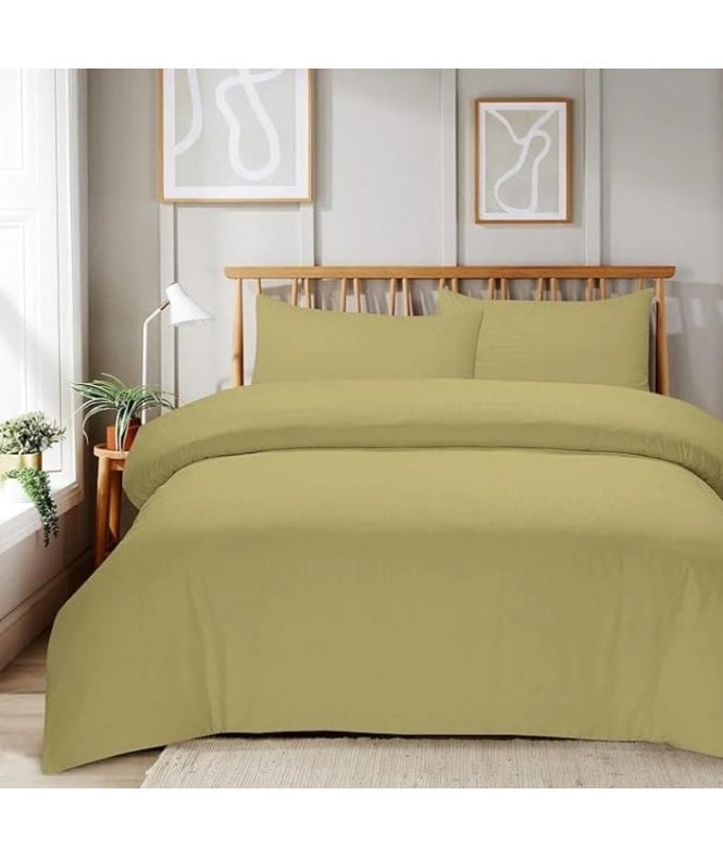 New Edge Blinds Mayfair Stripe Duvet Set in Natural