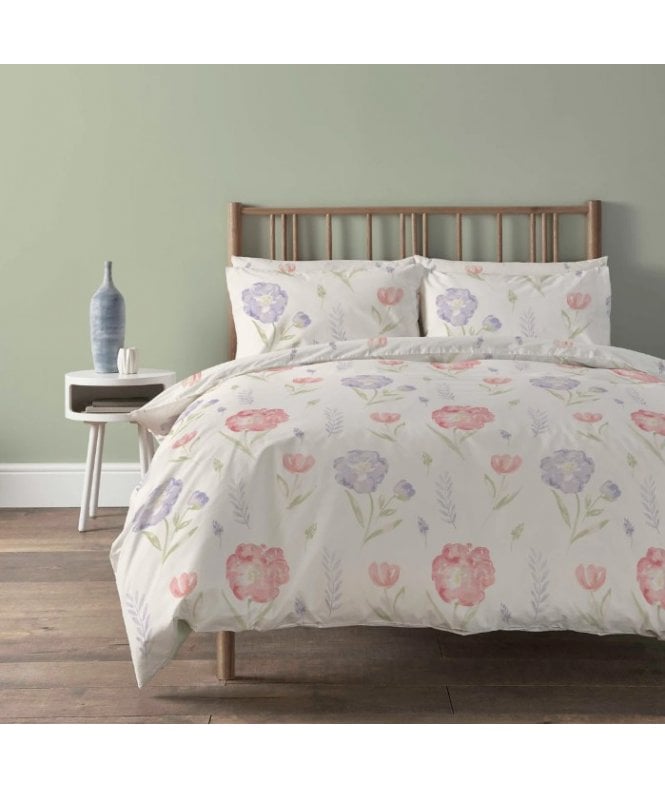 New Edge Blinds Meadow Natural Printed Duvet Set in Natural