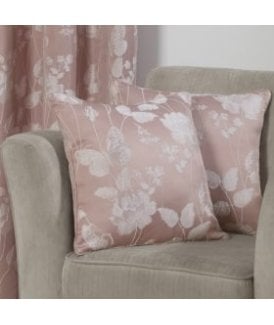Meadows Collection Jacquard Cushion Cover in Blush Pink