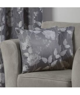 Meadows Collection Jacquard Cushion Cover in Silver