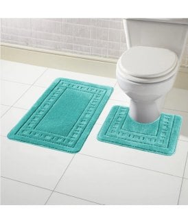 Miami Bath Mat Set in Duck Egg